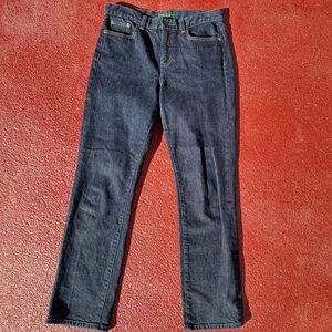 LRL Lauren Jeans Co Ralph Lauren Dark Wash Denim Straight Leg Jeans 4